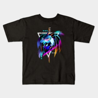 Synthwave Dragon Lord Ember Kids T-Shirt